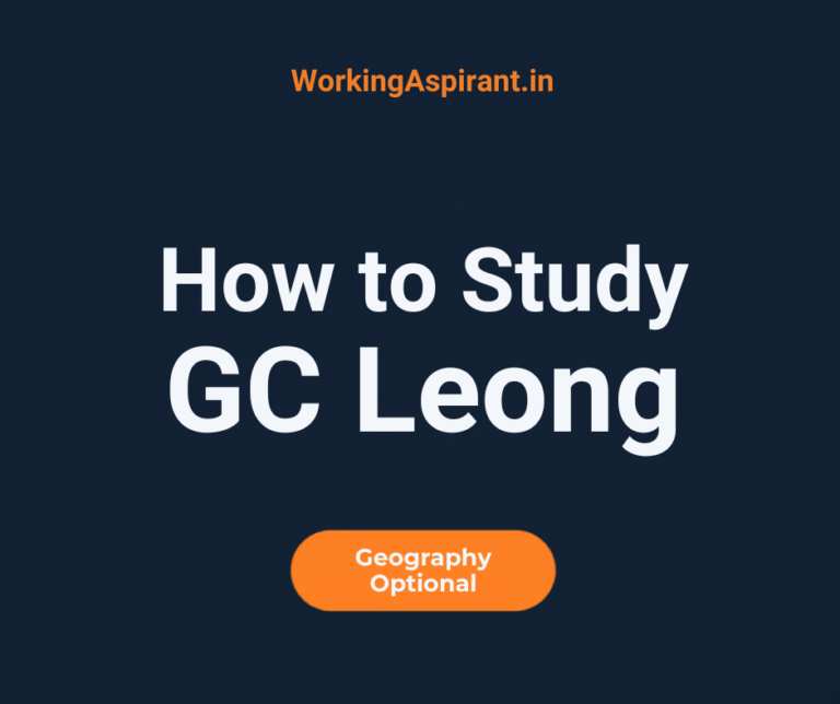 gc leong for upsc geography optional