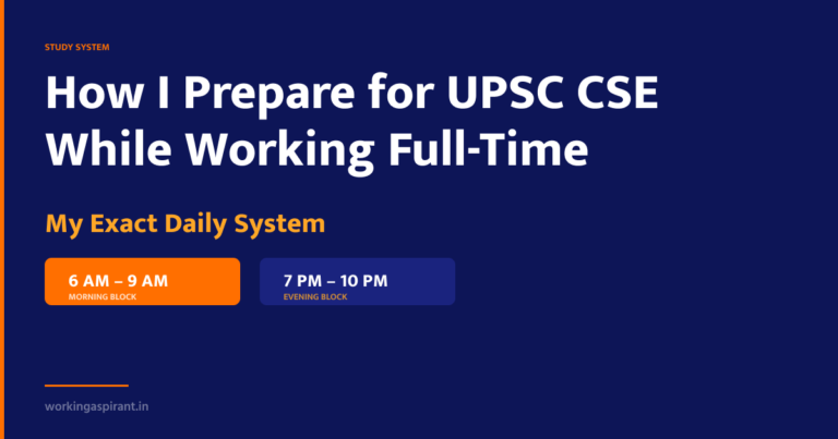 upsc daily schedule